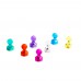 100-pack Push Pin Magnets, Ideal for Whiteboard, Refrigerator, Map and Calendar, 7 Assorted Colors Office Magnetic Push Pins